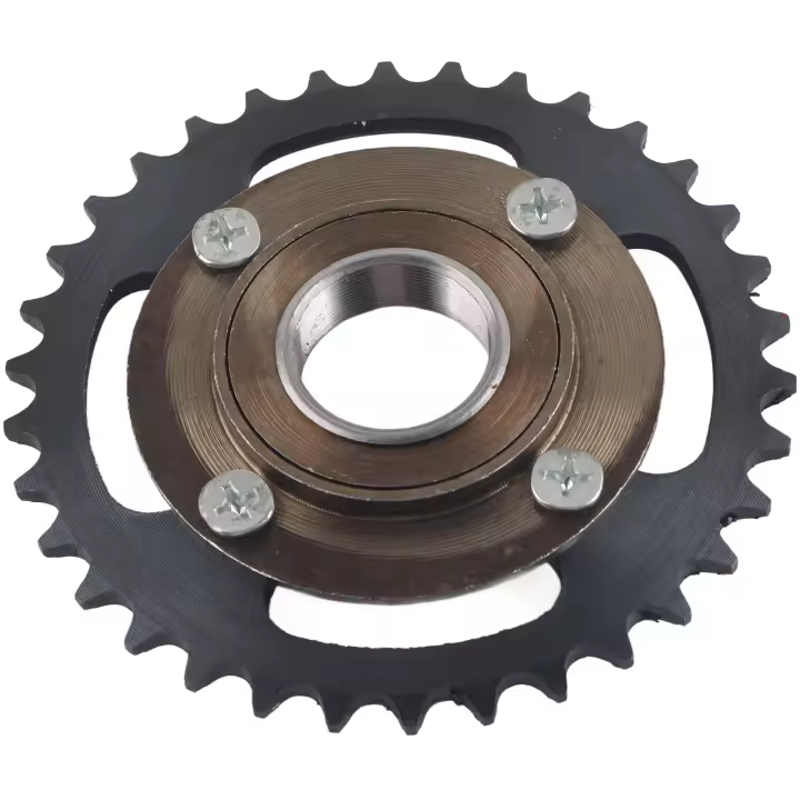 Plato de triciclo eléctrico 420 34T piñón de cadena volante sin dientes para ATV Go‐kart - 1