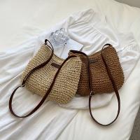 Bolsos cruzados de mimbre de verano para mujer, bolso de hombro tejido de paja, bolsos pequeños tejidos a mano para mujer - details 2