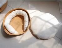 Cesta de ratán para mascotas, colchón de hierba tejida, nido para gatos, perrera, tabla para rascar de paja, cama para gatos para cachorros y gatitos, Universal para todas las estaciones - details 4