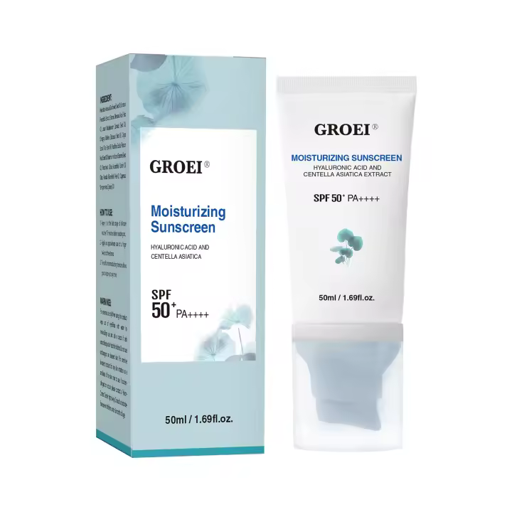 SPF50 + protector solar Facial Centella Asiatica bloqueador Solar crema blanqueadora de piel PA ++++ Protector hidratante impermeable cuidado Facial - 1