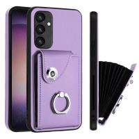 Funda de cuero tipo billetera para Samsung Galaxy S24, S23, S22, Ultra Plus, S21, FE, S20 Lite, carcasa anticaída para tarjetas, con correa para soporte de anillo - details 11