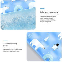 Alfombrilla refrescante para mascotas, Gel de hielo, portátil, cama fría para perros, duradera, autoagregada, cojín de hielo para mascotas, Animal - details 7