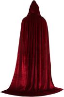 Capa con capucha para adultos, disfraz de cosplay de Halloween, bata de terciopelo, capa de bruja y mago para Halloween - details 1