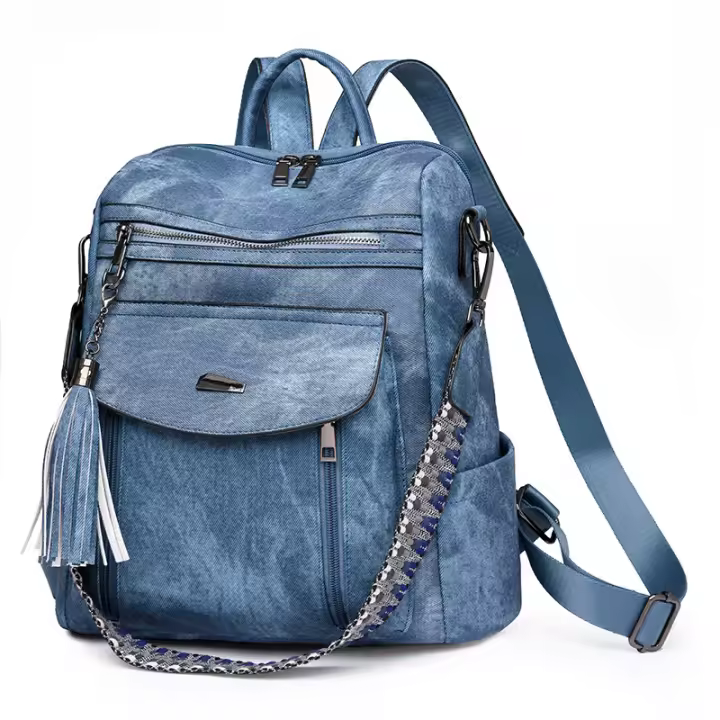 Tendencia de primavera PU Bolso para mujer Mochila para mujer Multifuncional - 1
