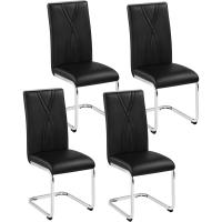2PCS Sillas de Comedor Giratorias Sillas de Cocina con Respaldo Alto Patas Metálicas Diseño Moderno para Salón Oficina Dormitorio Blanco - details 21