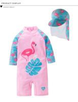 Conjunto de Natación de Moda para Niñas Pequeñas 2025 Traje de Baño de Surf con Gorra - details 29