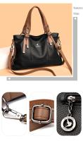 Bolsos De cuero suave para mujer, bolso de hombro Vintage, bolso de diseñador de lujo, monedero de gran capacidad, nuevas marcas - details 2