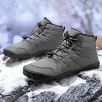 Nuevas botas de nieve de cinco dedos para hombre, zapatos individuales engrosados ​​de terciopelo descalzo, zapatos de algodón impermeables y antideslizantes, botas de ruibarbo para mujer - details 4