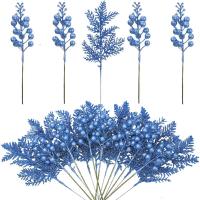Ramo de Flores Artificiales Brillantes 5Pcs Guirnaldas Navideñas para Hogar - details 7