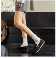 Nuevos zapatos blancos de cuero, nuevos zapatos individuales de suela plana, zapatos casuales versátiles, zapatos de mujer de temperamento retro para niños - details 22