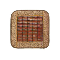 Cojín de bambú para asiento de coche, funda de asiento cuadrada, transpirable, accesorios de verano - details 0