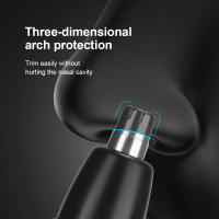 Recortador de vello Nasal eléctrico para hombres, depilación de nariz indolora, recargable, cortapelos Nasal para orejas, lavable, Motor de alta velocidad - details 6