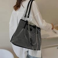 Bolso de Mano de Cuero PU de Gran Capacidad para Mujer Diseño de Lujo con Piedras Preciosas Bolso de Compras de Moda con Mango Superior - details 8