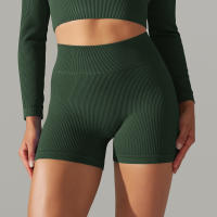 Hamidou-pantalones cortos deportivos para mujer, mallas transpirables de cintura alta para Yoga, correr, ciclismo, entrenamiento, gimnasio, Verano - details 35