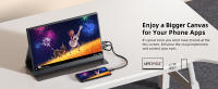 UPERFECT Monitor portátil de 15,6 pulgadas FHD 60Hz Segunda pantalla compatible con HDMI para computadora portátil Pantalla extendida para Switch, PS4, Xbox, teléfono móvil - details 6