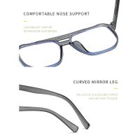 Montura transparente para gafas de ordenador para hombre y mujer, gafas cuadradas antiluz azul, gafas de bloqueo, gafas ópticas - details 10