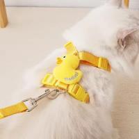 Arnés de nailon para perro con dibujos de pato, hebilla ajustable, cuerda transpirable para perro con pato amarillo, cuerda de tracción desmontable a prueba de Escape - details 8