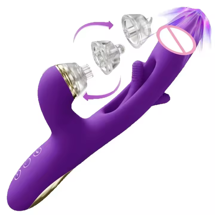 Leten-vibrador de aleteo para mujer, succionador de clítoris, estimulador de clítoris, masajeador de punto G con 3 juguetes sexuales reemplazables para adultos para mujer - 1
