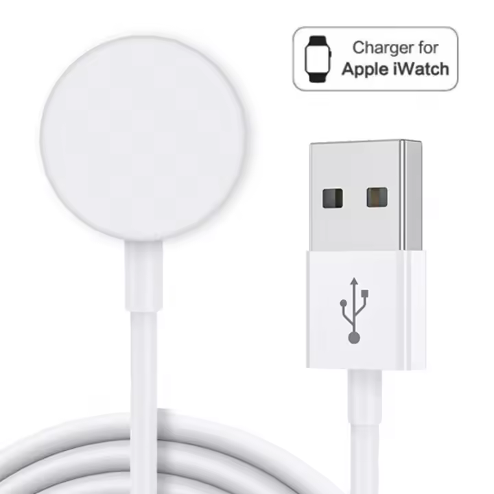 Cargador para Apple Watch Compatible con iWatch SeriesSE 7/6/5/4/3/2/1, cargador 2 en 1 con Cable de iluminación de carga rápida - 1