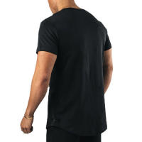 Camiseta de Fitness de Verano para Hombres Moda de Algodón Plano para Entrenar en Gimnasio - details 10
