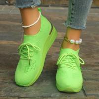 Zapatillas de deporte informales para mujer, zapatos de malla transpirables con cordones, Tenis de plataforma para caminar y correr, moda de verano - details 42