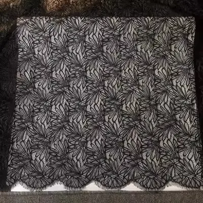 Tela de Encaje de Pestañas Gruesa de 1.5m x 3m para DIY Vestido de Boda Falda de Cheongsam Ropa de Tela - 1
