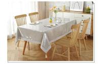 ENCE Mantel transparente de PVC, vinilo, impermeable, resistente al aceite, mesa de comedor rectangular, mantel de cocina - details 3