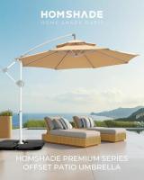 HOMSHADE Chaise Lounge Chair Outdoor - Juego de 2 tumbonas de bronceado con respaldo ajustable en 5 posiciones, impermeable, 330 libras de peso - details 7