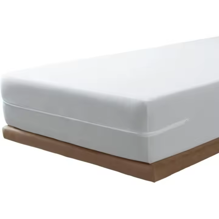 Savel - Funda de colchón elástica de algodón |   Paquete de 2-90x190/200cm |   Protector de colchón con cremallera. Tejido de rizo 100% algodón muy absorbente y ajustable (cama de 90 cm) blanco - 1