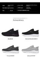 Zapatos deportivos grandes de moda para hombre con parte superior de malla transpirable, suela ligera de MD, cordones, correr suave, primavera y verano - details 8