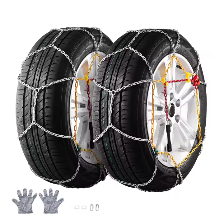 SucceBuy Cadenas de nieve Tracción de acero de aleación de manganeso para automóviles SUV Camiones - 1