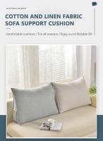 Cojín de Cama para Oficina Sofá Almohada de Lectura para TV Cojín de Lumbar Cómodo Sofá de Dormir Triángulo Pillow Decoración del Hogar - details 0