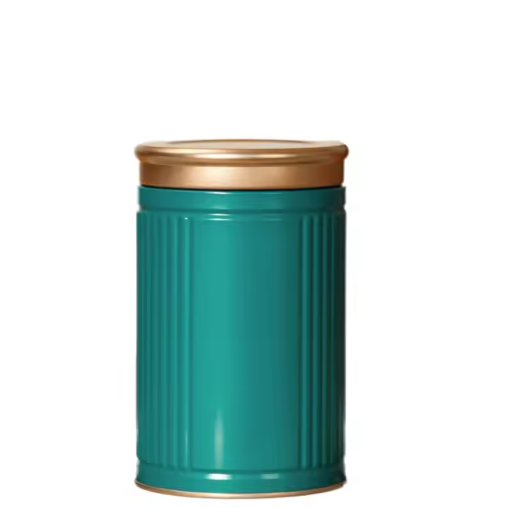 Contenedor de almacenamiento de té portátil para decoración del hogar, Mini lata de té vacía, tarro de almacenamiento de hierro redondo para viaje, 2 uds. - 1