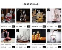 Vaso giratorio, aireador de vino, decantador de vaso, regalo creativo, creatividad, 1500ml - details 0