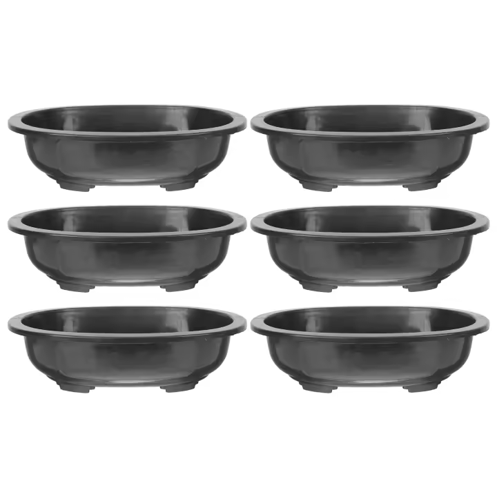 Macetas de Entrenamiento Grande para Bonsái y Suculentas 6PC Huecos de Drenaje para Jardín Arbolado - 1