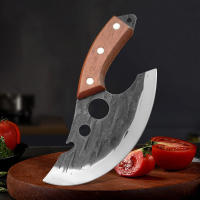 Cuchillo De Cocina Multifuncional De Acero Inoxidable Forgado Con Abrebotellas Y Funda Cuchillo Para Carne Y Desbonador - details 11