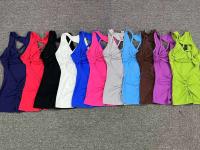 Ropa deportiva de verano para yoga para mujer, conjunto de entrenamiento de gimnasia, marrón y rojo, 2024 - details 0