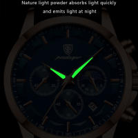 Reloj de Cronómetro Luminoso Impermeable de Lujo Militar POEDAGAR Regalo Perfecto para Hombres - details 8