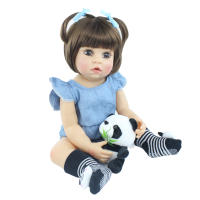 BZDOLL-Muñeca Reborn realista para niñas, juguete de 55 CM y 22 pulgadas, cuerpo de silicona suave completo, encantador, regalo de Navidad - details 21