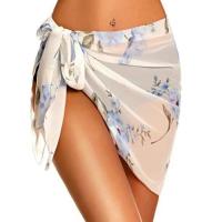 Conjunto de Bikini Transparente Pantalones Cortos Estampados para Mujer Traje de Baño - details 9