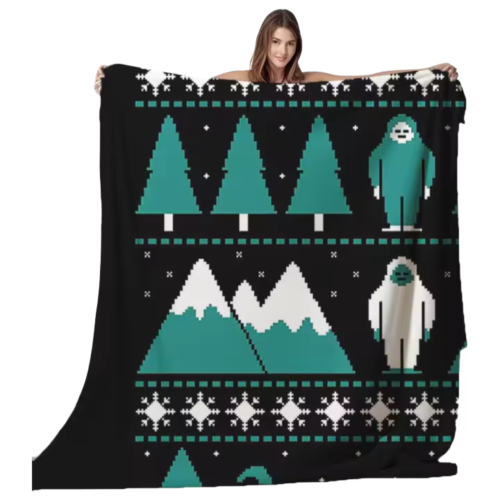 Manta de franela Tropical para niños, suéter de Navidad Paranormal, funda nórdica, colcha de microfibra, mantas antipilling - 1