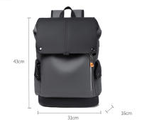 Mochila Hombre PU Cuero Impermeable Alta Calidad - details 0