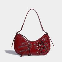 Bolso de hombro Retro para mujer, bolso Vintage de cuero PU con correa ajustable para axilas, bolso de diseñador estético, bolso Shopper - details 3