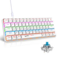 Teclado Mecánico RGB con Retroiluminación 68 Teclas, Intercambiable, Azul, Para PC, Laptop, Oficina - details 6