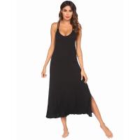 Primavera Verano Mujer Homewear Pijamas Vestido de tirantes Impreso Casa Casual Camisón Mujer - details 7
