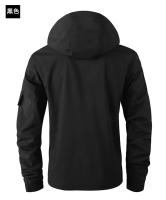 Chaqueta impermeable con capucha para hombre, Parka informal para exteriores, Abrigo con capucha, chaqueta rígida - details 15