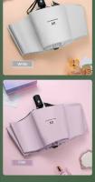Paraguas plegable para hombre y mujer, protección solar y lluvia, doble protección solar automática, protección UV, sombrilla - details 24