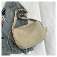 Bolso de hombro plisado de nailon a la moda, bolso cruzado con cordón de estilo coreano de gran capacidad, bolso de mano ligero de Color sólido para mujer - details 18