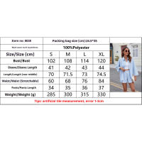 BUNO-2025 Conjuntos de pantalones cortos sueltos informales de Color sólido para mujer, traje de dos piezas elegante de verano, conjunto completo de ropa femenina - details 0
