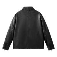 Chaifenko Chaqueta de Piloto Retro a Prueba de Viento Cuello Flip, Moda de Otoño Primavera, Material de Poliéster, Lavado en Máquina - details 4